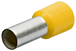 Embouts de câbles isolés jaune 6,0mm² - AWG 10 - longueur 20mm - 100 pièces KNIPEX - 9799336