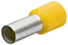 Embouts de câbles isolés jaune 25,0mm² - AWG 3 - longueur 30mm - 50 pièces KNIPEX - 9799339