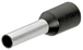 Embouts de câbles isolés noir 1,5mm² - AWG 15 - longueur 16mm - 200 pièces KNIPEX - 9799353