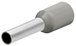 Embouts de câbles isolés gris 4,0mm² - AWG 11 - longueur 20mm - 200 pièces KNIPEX - 9799355