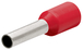Embouts de câbles isolés rouge 10,0mm² - AWG 7 - longueur 28mm - 100 pièces KNIPEX - 9799357