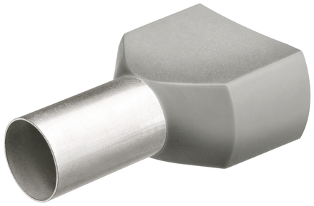 Embouts de câbles jumelés isolés gris 2 x 0,75mm² - AWG 2x18 - 200 pièces KNIPEX - 9799371