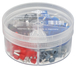 Boite d'assortiment d'embouts jumelés 50 x (2x0,75) (2x1) (2x1,5) (2x2,5mm²) KNIPEX - 9799908