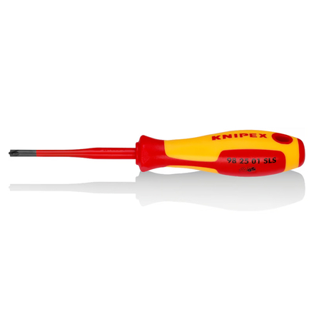 Tournevis slim plusminus pz1 isole 1000v KNIPEX - 98 25 01 SLS