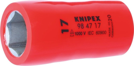 Douille 1/2' à 6 pans avec carré femelle isolée 1000v KNIPEX - 984718