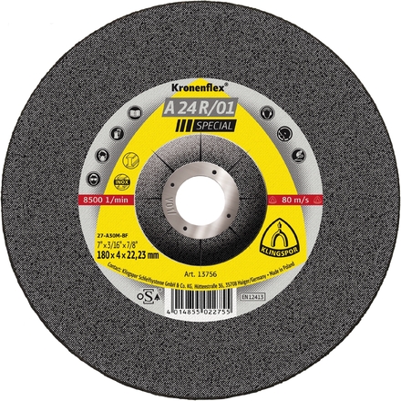 10 Meules à ébarber KS SPECIAL A24R01 S GEK 125X4X22,23 KLINGSPOR - 130825