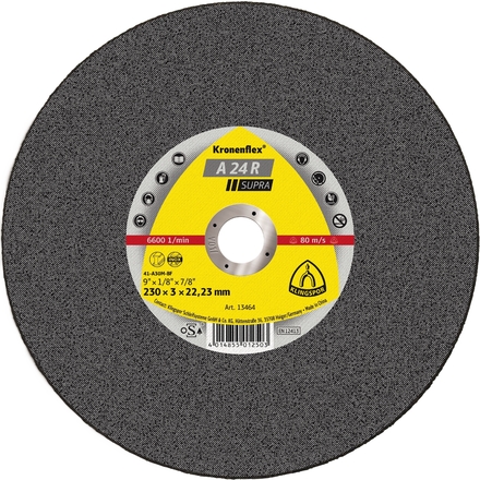 25 Disques à tronçonner KT SUPRA A24R S GEK 125X2,5X22,23 KLINGSPOR - 13738