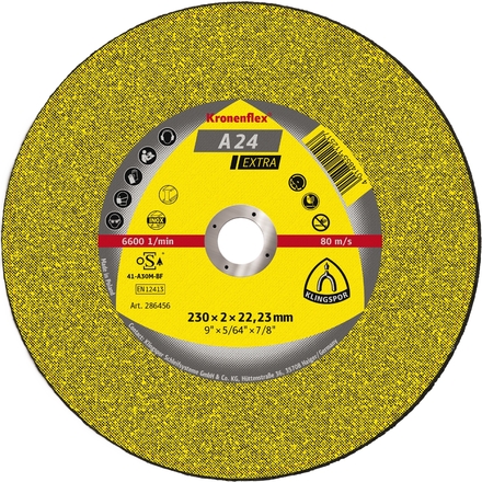 25 Disques à tronçonner KT EXTRA A24EX S GER 150X2,5X22,23 KLINGSPOR - 235375
