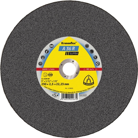 25 Disques à tronçonner KT SUPRA A36R S GER 150X2X22,23 KLINGSPOR - 251752
