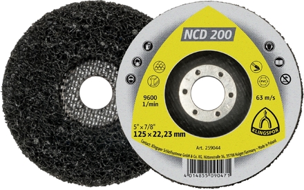 5 Roues texture compact VK NCD200 VFS 125X22,23 KLINGSPOR - 259044