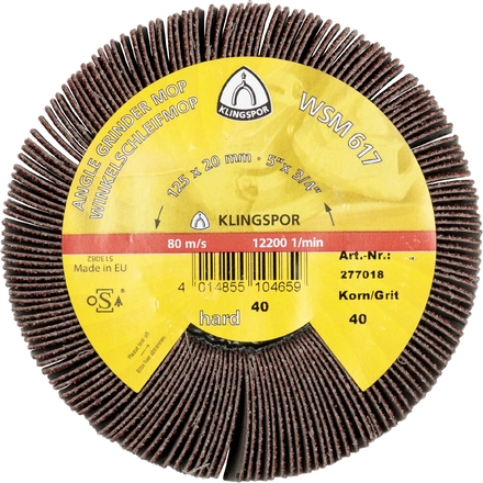 2 Roues à lamelles MR WSM617 LS309X 80 S 125X20 M14 KLINGSPOR - 277020