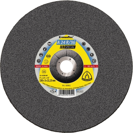 25 Disques à tronçonner KT SPECIAL A24R36 S GEK 125X2,5X22,23 KLINGSPOR - 2825