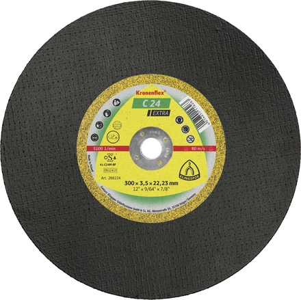 10 Disques à tronçonner KT EXTRA C24EX S GER 300X3,5X20 KLINGSPOR - 288223