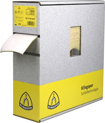 Rouleau abrasif RO PS73BWF 320 S 115X25000 140PERF KLINGSPOR - 321758