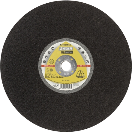 10 Disques à tronçonner KT SPECIAL A930N S GER 350X3X25,4 1GLAS KLINGSPOR - 322628