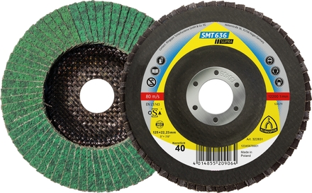 10 Plateaux à lamelles TE SUPRA SMT636 CS451X 60 N GEW 125X22,23 KLINGSPOR - 322832