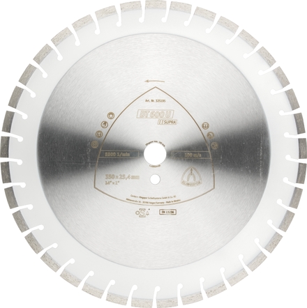 Disques à tronçonner diamantés DT SUPRA DT600U S 300X2,8X30 32K 10 KLINGSPOR - 325185