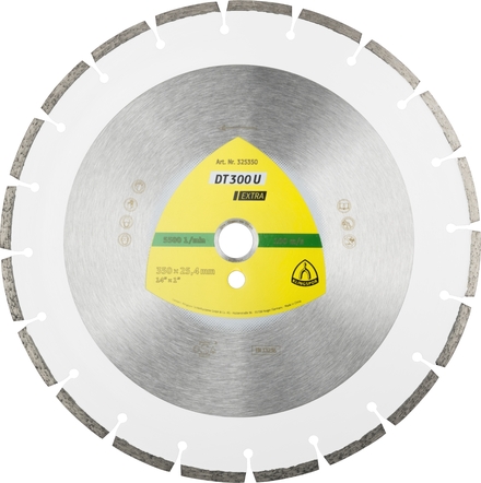Disques à tronçonner diamantés DT EXTRA DT300U S 350X2,8X30 20S 7 KLINGSPOR - 325352