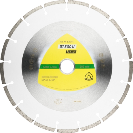 Disques à tronçonner diamantés DT EXTRA DT300U S 300X2,8X20 17S 7 KLINGSPOR - 326831