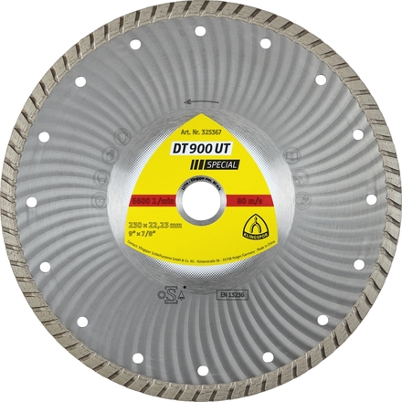 Disques à tronçonner diamantés DT SPECIAL DT900UT S 100X2,2X22,23 GRT 1 KLINGSPOR - 330626