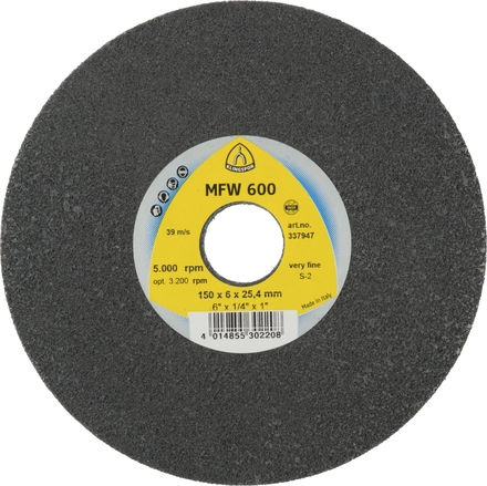 5 Roues texture compact VK MFW600 VU VF S 150X6X25,4 KLINGSPOR - 337947