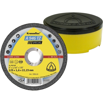 25 Disques à tronçonner KT SPECIAL A946TZ S GER 115X1,6X22,23 DO KLINGSPOR - 339109