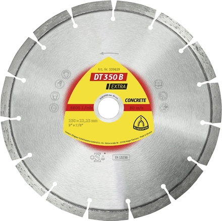 Disques à tronçonner diamantés DT EXTRA DT350B S 125X2,4X22,23 9S 10 KLINGSPOR - 339828