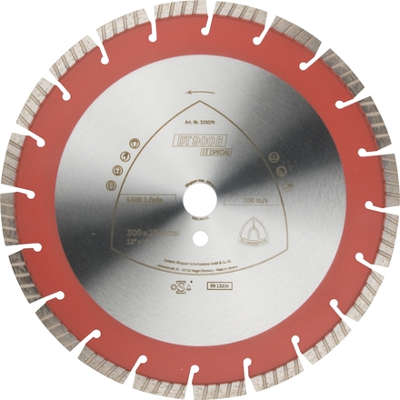 Disques à tronçonner diamantés DT SPECIAL DT900B S 400X3,6X20 26ST 12 KLINGSPOR - 347489