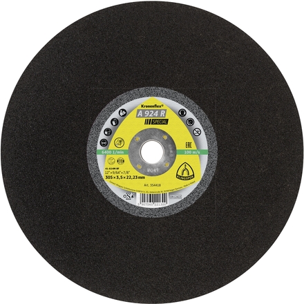 10 Disques à tronçonner KT SPECIAL A924R S GER 305X3,5X22,23 KLINGSPOR - 354418