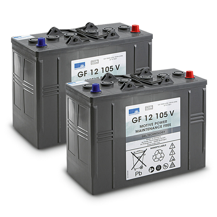 Lot de batteries Gel 2x 12V/105Ah KÄRCHER - 2.815-100.0