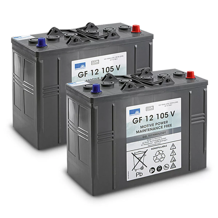 Lot de batteries Gel 2x 12V/105Ah KÄRCHER - 2.815-100.0