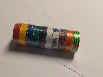 RUBAN ADHÉSIF 10 COULEURS 15MM X 10M - GS5-X0015