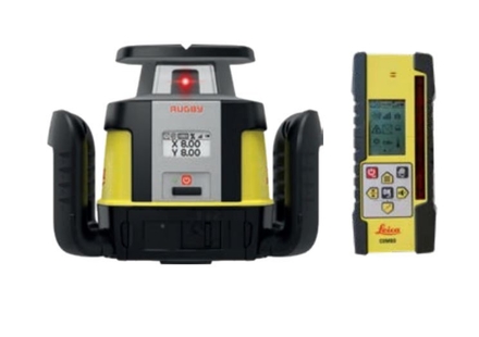 Laser LEICA rotatif Rugby CLH CLX400 semi-auto pente double avec cellule COMBO 6012278