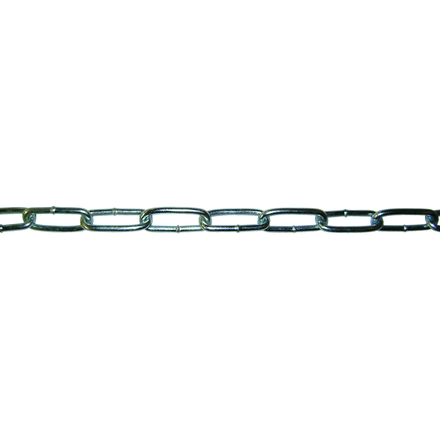 Chaîne droite zinguée din-763 d.4 mm (32x8) liasse de 25 m LEVAC - 2042D