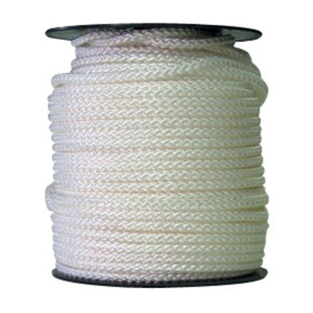 Drisse polypropylène tressée d.2,5 mm blanche bobine de 100 m LEVAC - 3110D100