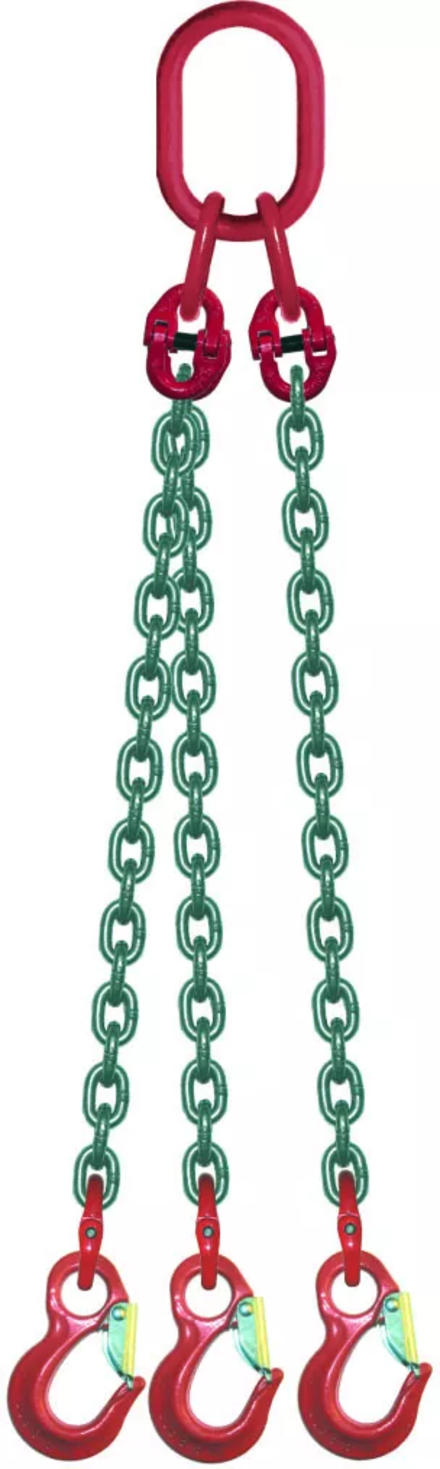 Élingue chaîne hr d.7 mm 3 brins cmu 3,15 t crochets ls LEVAC - 4331A
