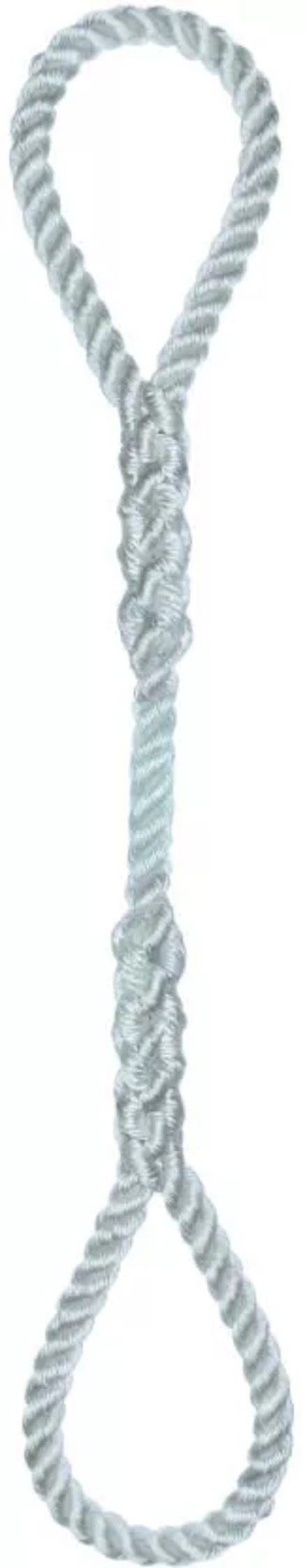 Élingue corde d.6 mm cmu 56 kg 2 grandes boucles long 1 m LEVAC - 4404D