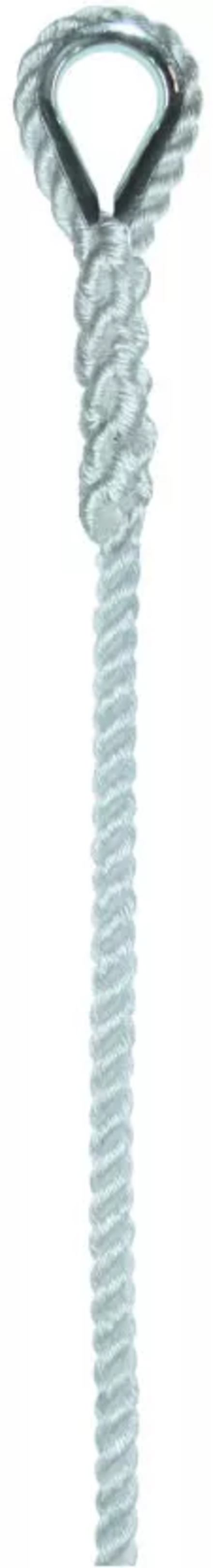 Élingue corde d.6 mm 1 boucle cossée cmu 56 kg long 1 m LEVAC - 4407D