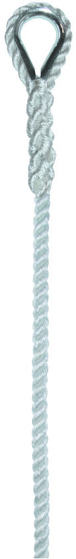 Élingue corde d.12 mm 1 boucle cossée cmu 195 kg long 1 m LEVAC - 4407G