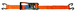 Sangle d'arrimage 50 mm tmu 2500 kg orange 2 bord de rive long. 10 m LEVAC - 4570C10