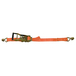 SANGLE ARRIMAGE 50MM TMU 2500 2 CROCHETS DBLES TENDEUR INVERSE ORANGE LONG. 9M LEVAC - 4572A09BERG