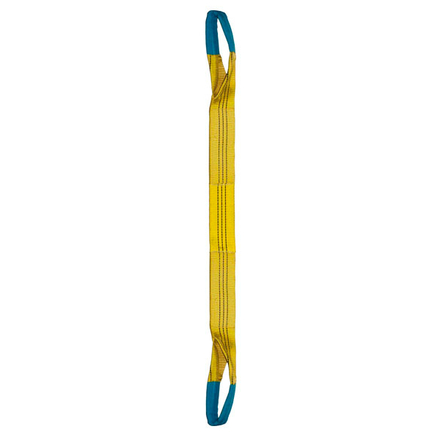 ÉLINGUE SANGLE DOUBLE 90 MM CMU 3 T JAUNE BOUCLES REPLIÉES LG. 3,50 M LEVAC - 4822C35