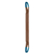 ÉLINGUE SANGLE DOUBLE 180 MM CMU 6 T MARRON BOUCLES REPLIÉES LG. 9 M LEVAC - 4822F90