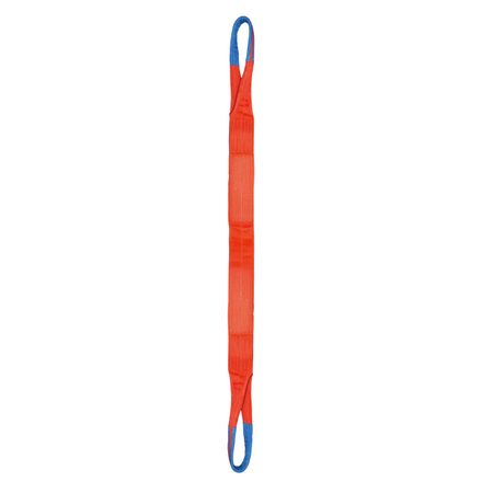 ÉLINGUE SANGLE 4 BANDES 300 MM CMU 20 T ORANGE BOUCLES REPLIÉES LG. 20 M LEVAC - 4822G200-4B
