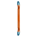 ÉLINGUE SANGLE DOUBLE 300 MM CMU 10 T ORANGE BOUCLES REPLIÉES LG. 2 M LEVAC - 4822G20