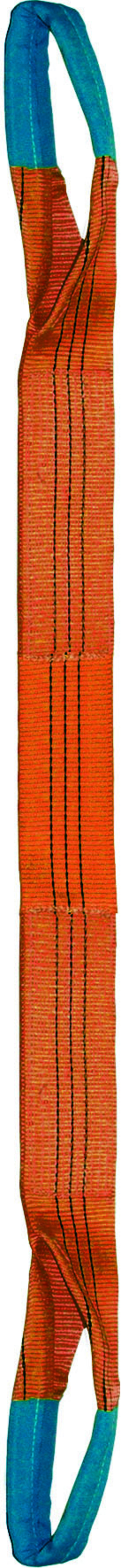 Élingue sangle double 300 mm cmu 10 t orange boucles repliées lg. 4 m LEVAC - 4822G40