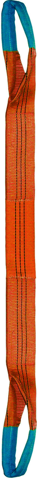 Élingue sangle double 300 mm cmu 10 t orange boucles repliées lg. 4 m LEVAC - 4822G40