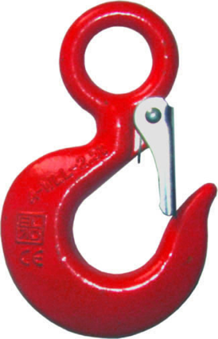 Crochet a oeil cmu 2 t acier carbone avec linguet de sécurité LEVAC - 5135F