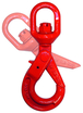 Crochet verrouillage auto a touret cmu 2 t chaîne d.7/8 mm LEVAC - 5158B