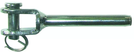 Chape a sertir inox câble 3 mm LEVAC - 5171ACB